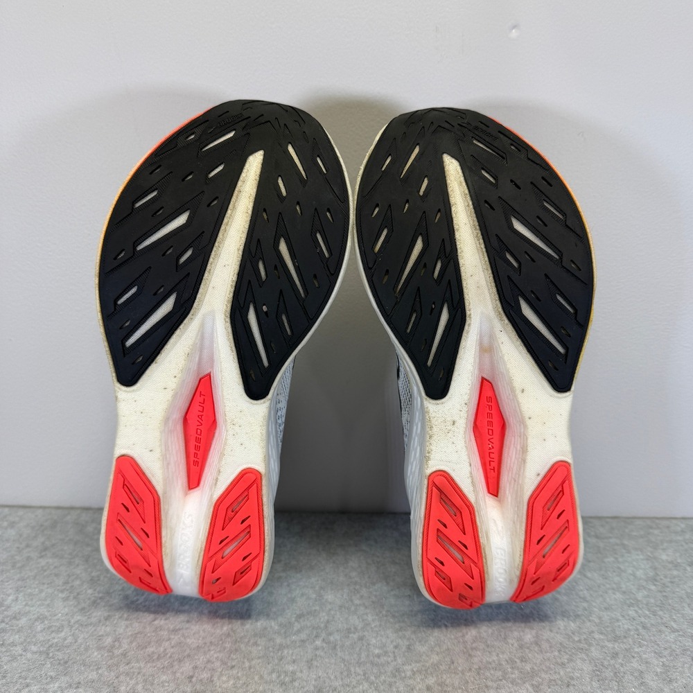Brooks Hyperion Max 2 Womens Shoes Size 9 White & Orange Sneakers 1204231B443 - Picture 8 of 10